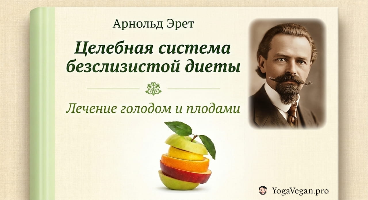 📚 «Целебная система безслизистой диеты. Лечение голодом и плодами» - Арнольд Эрет