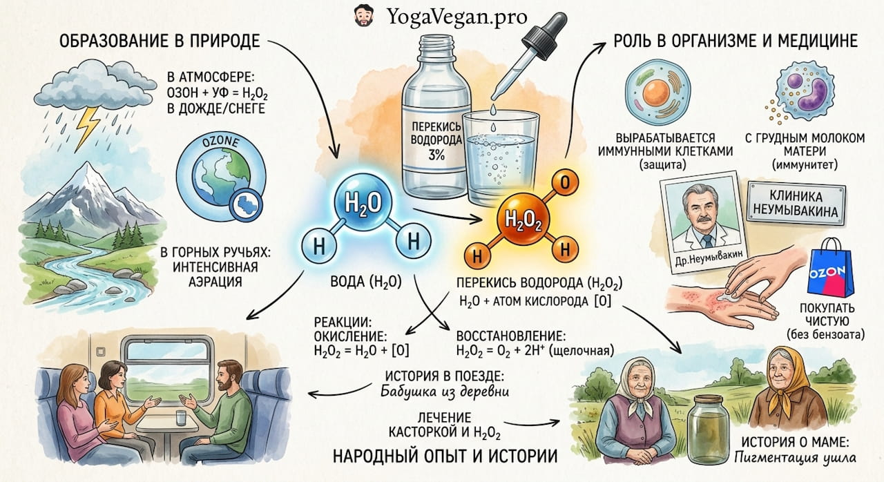 💧 Перекись водорода - естественная природная защита организма