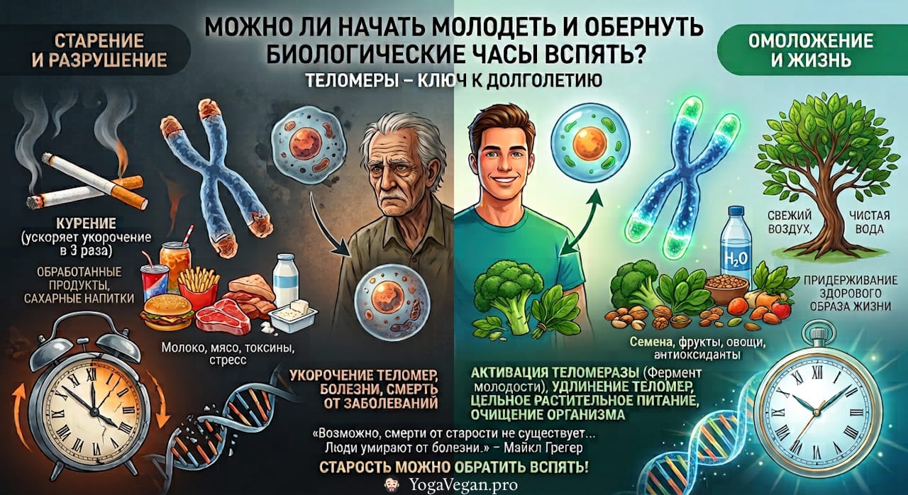 ⏳ Можно ли начать молодеть и обернуть биологические часы вспять?
