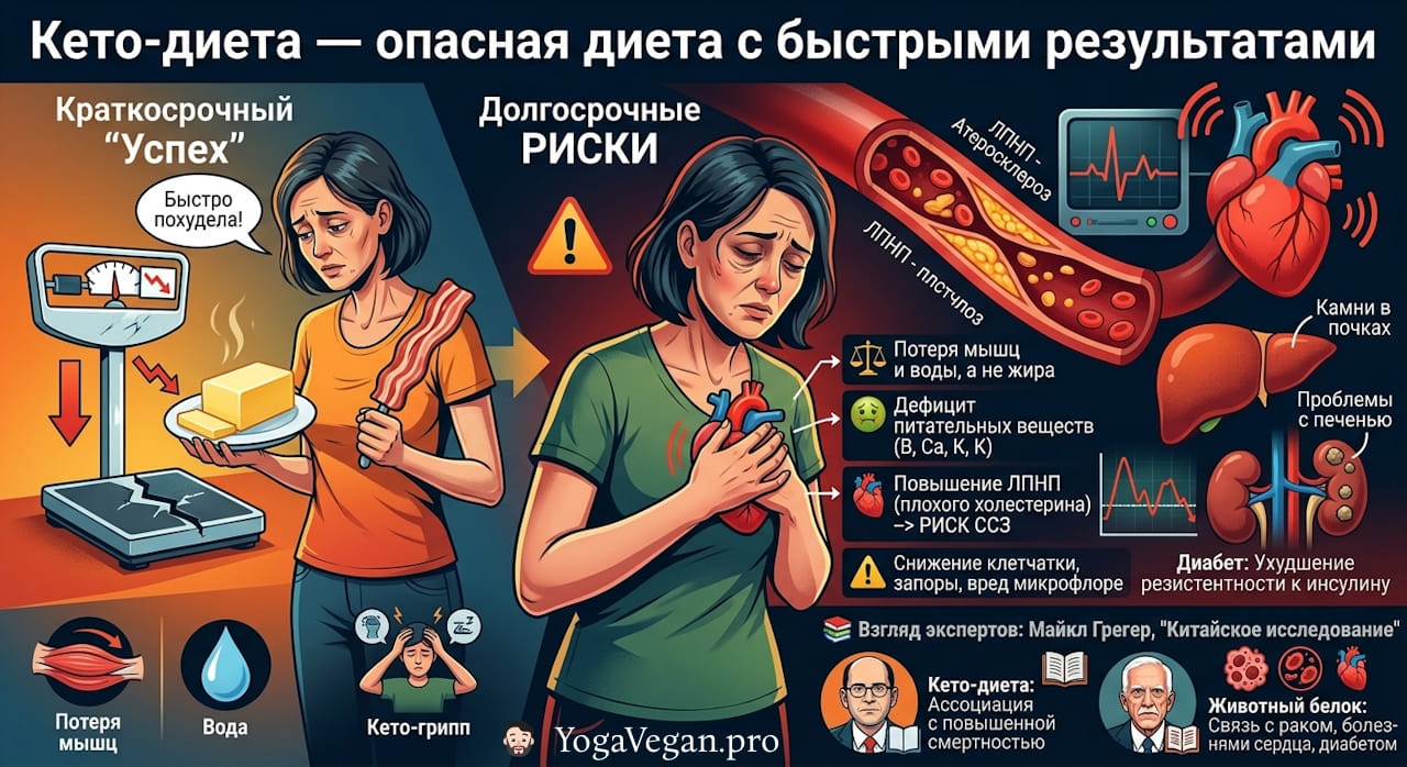 🧈 Кето-диета — опасна, но с быстрыми результатами