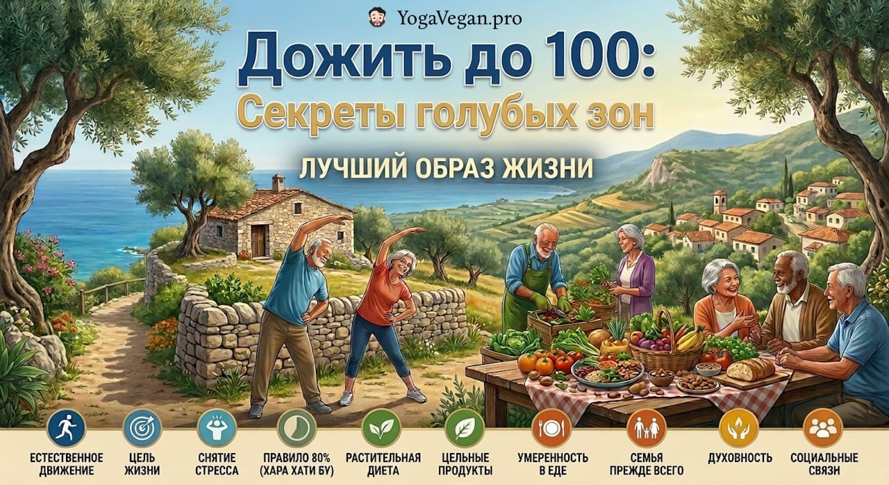 🎬 Дожить до 100: Секреты голубых зон