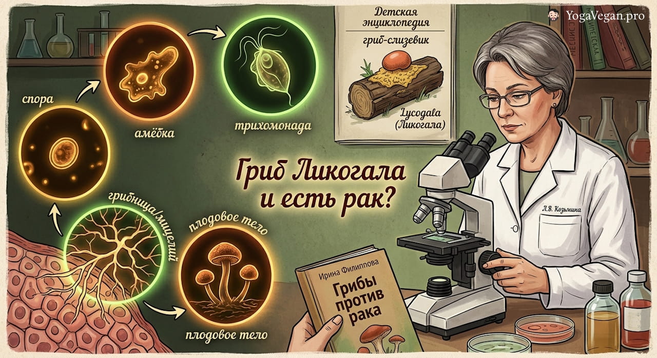 🍄 Гриб ликогала - это одна из разновидностей рака