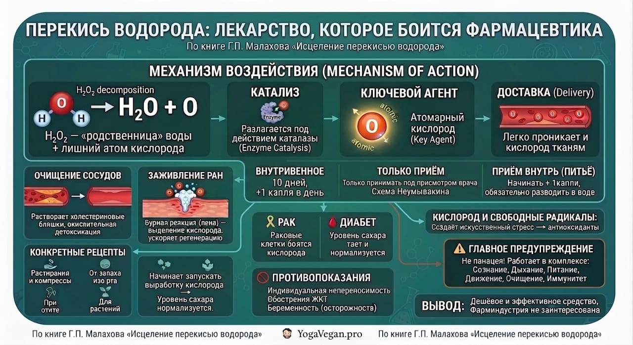 📚 «Исцеление перекисью водорода» - Геннадий Петрович Малахов