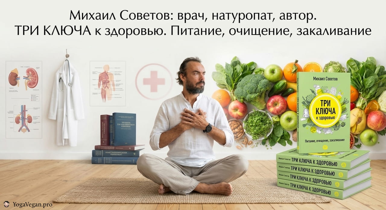 📚 «Три ключа к здоровью. Питание, очищение, закаливание» - Михаил Советов