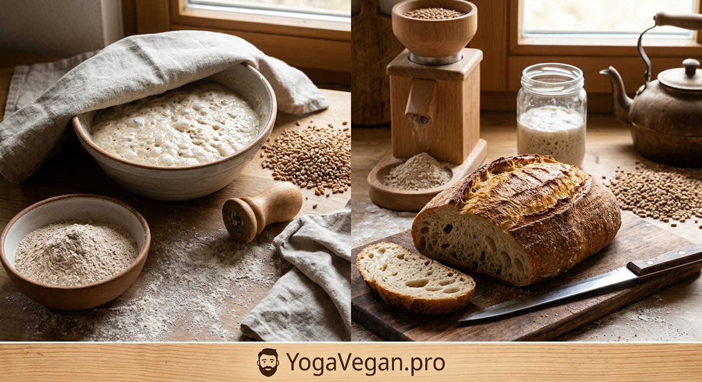 Для выпечки из настоящей муки не требуются дрожжи, сода и закваска