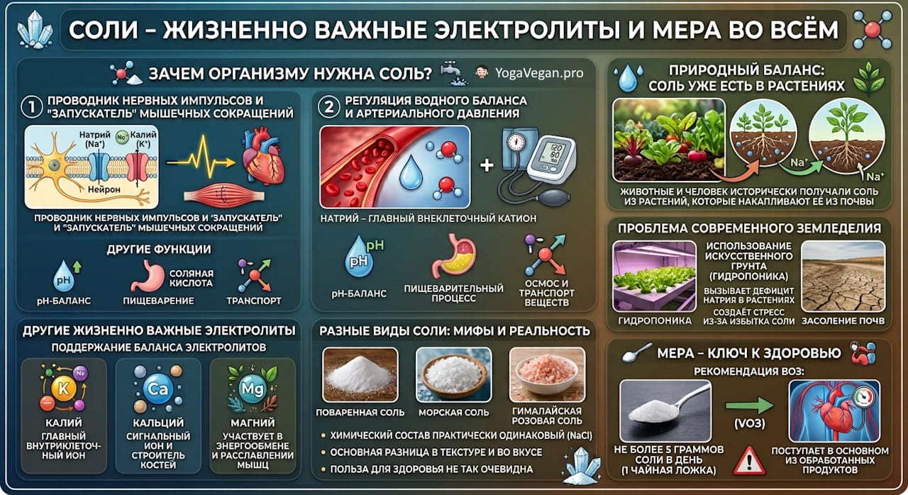 🧂 Соли - жизненно важные электролиты и мера