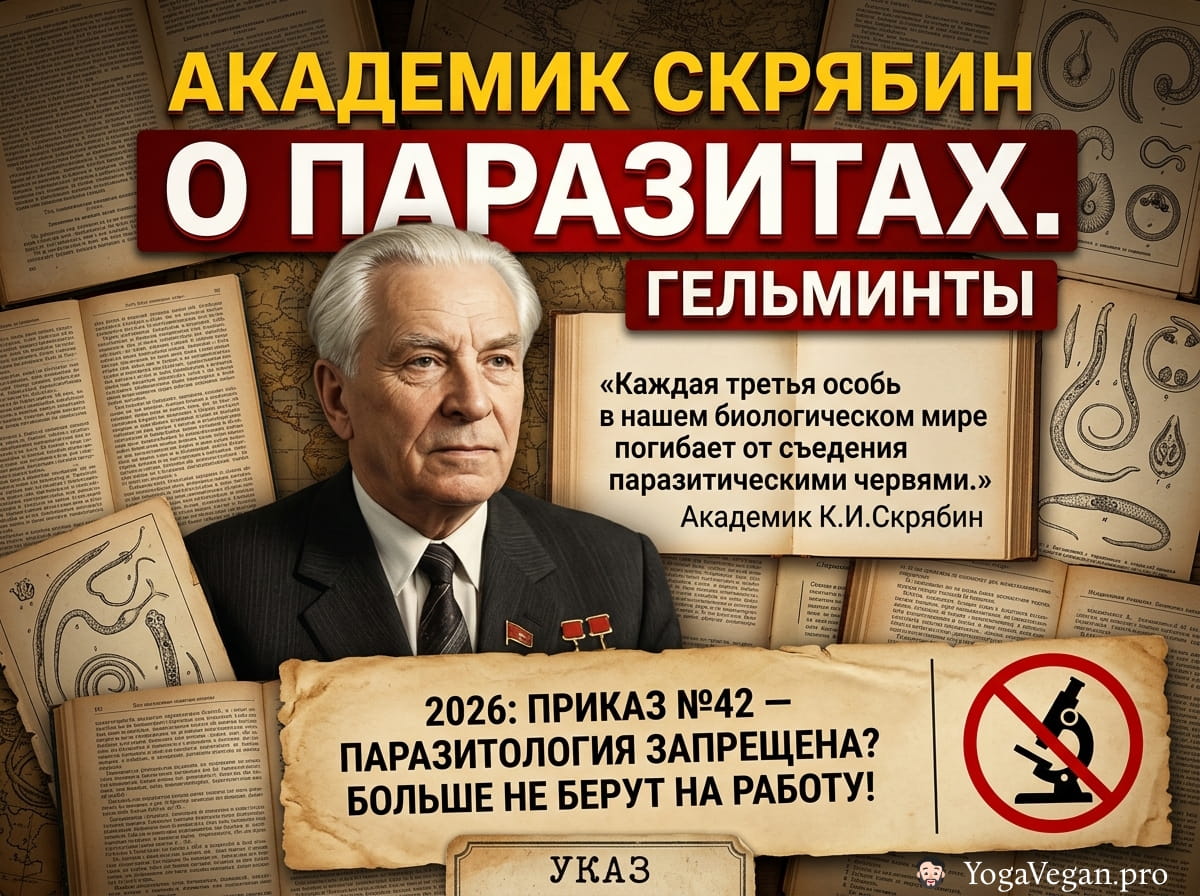 🎬 Академик Скрябин Константин иванович о паразитах, гельминтах 🪱